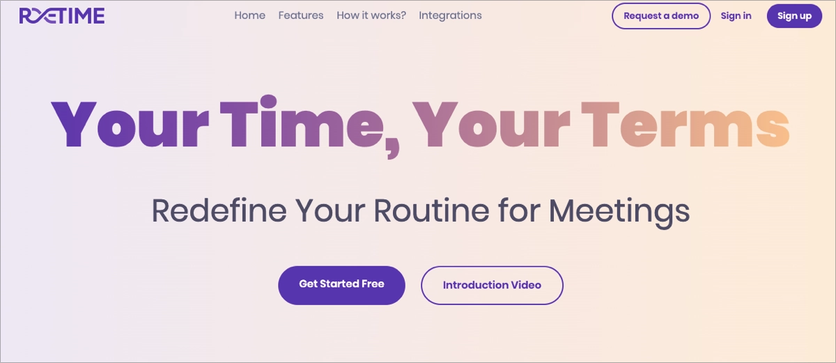 Product landing page example