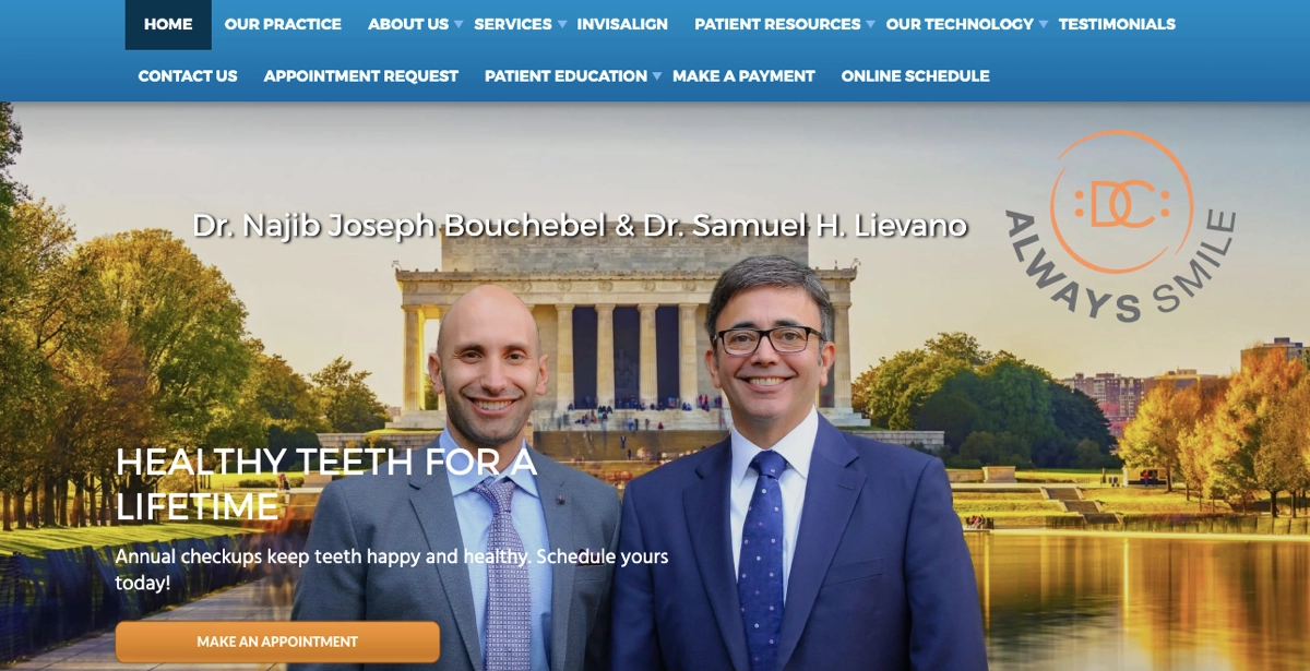 Always Smile DC – General Dental Care Landing Page