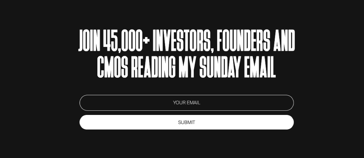 Newsletter page best practice: Add the number of subscribers