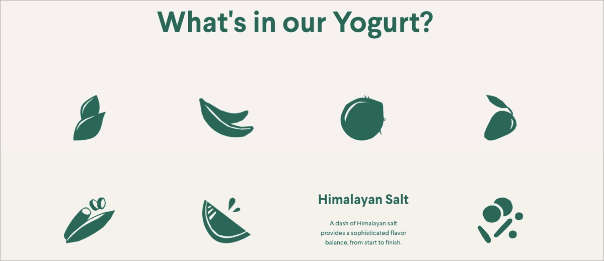 click-through landing page with a clear layout