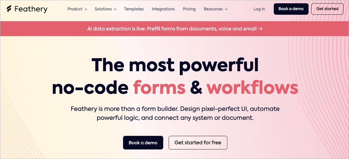 Creatore di moduli AI Feathery