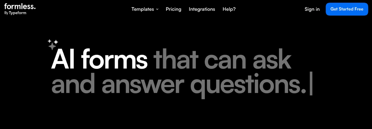 Costruttore di moduli IA Formless