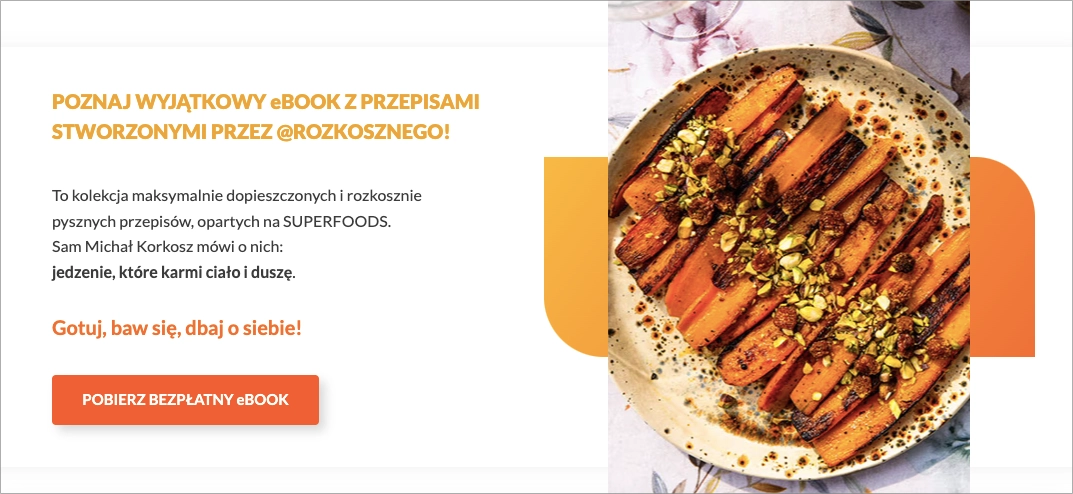 ebook landing page example by Rozkoszny