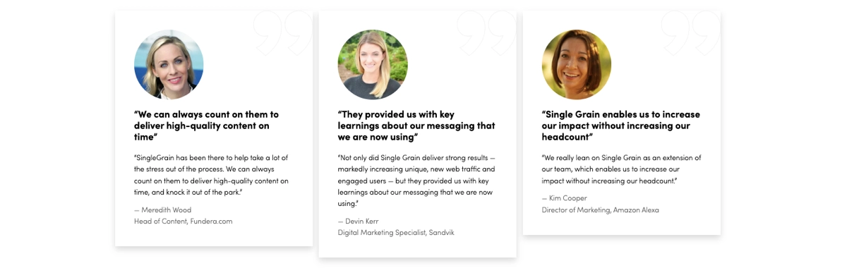 reviews from optimization agency clients