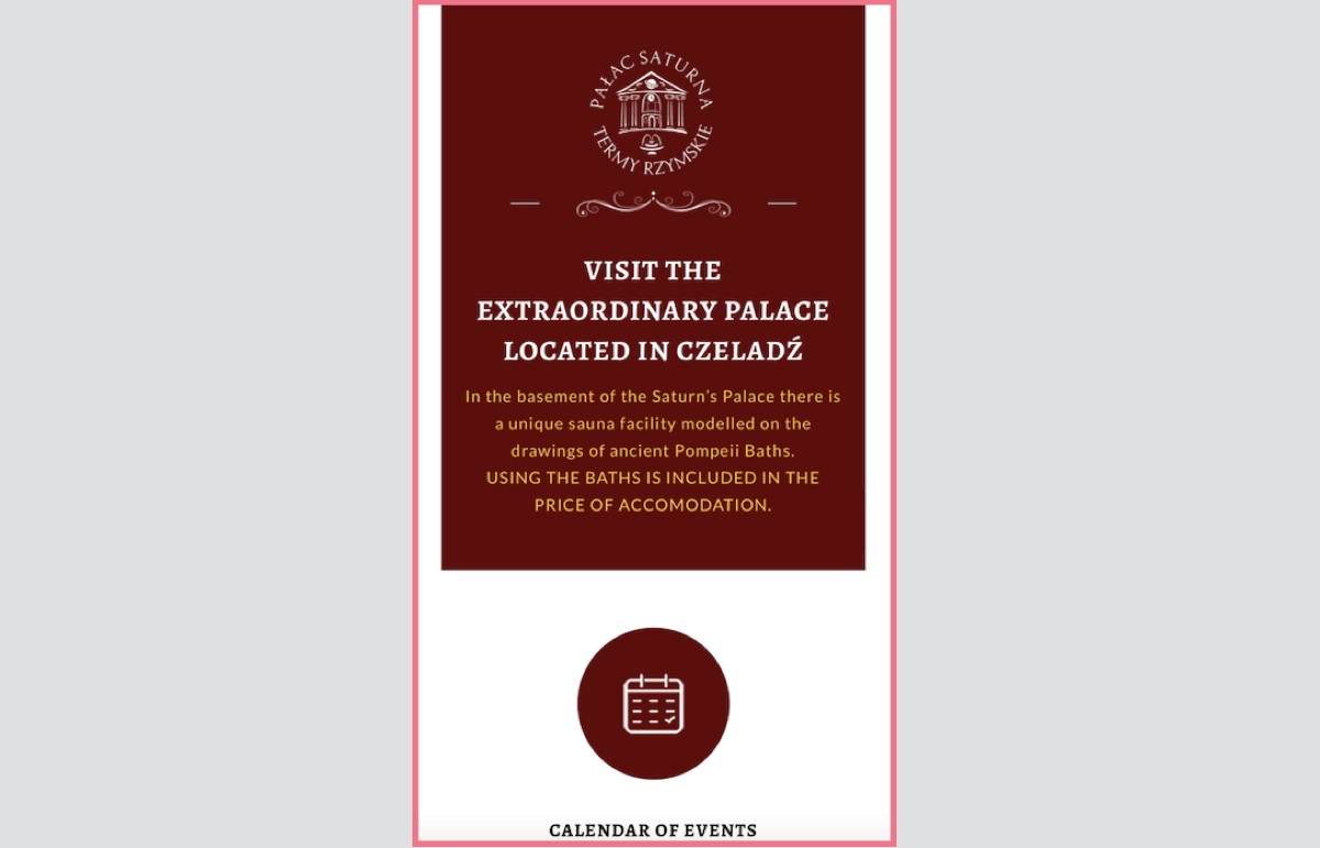 sample for mobile landing page