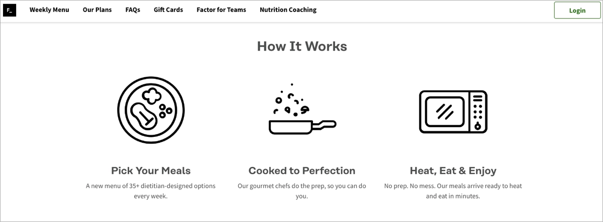 benefit-oriented content