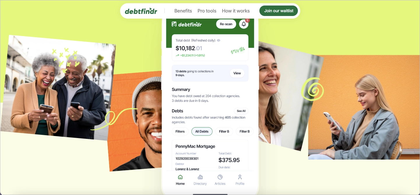 creative landing page example