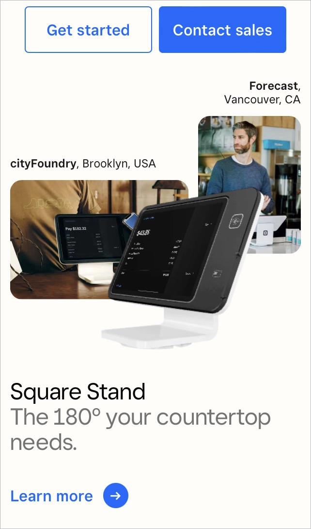 mobile landing page example