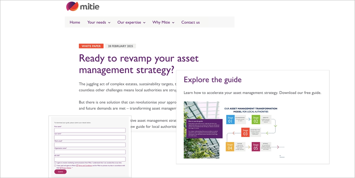 strong, branded white paper page