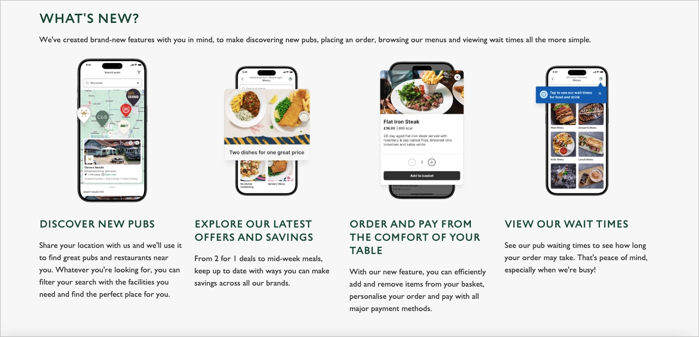 app landing page example