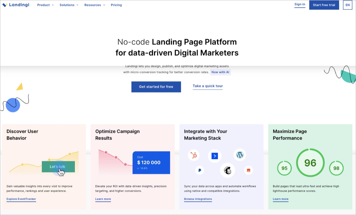 best landing page marketing tool