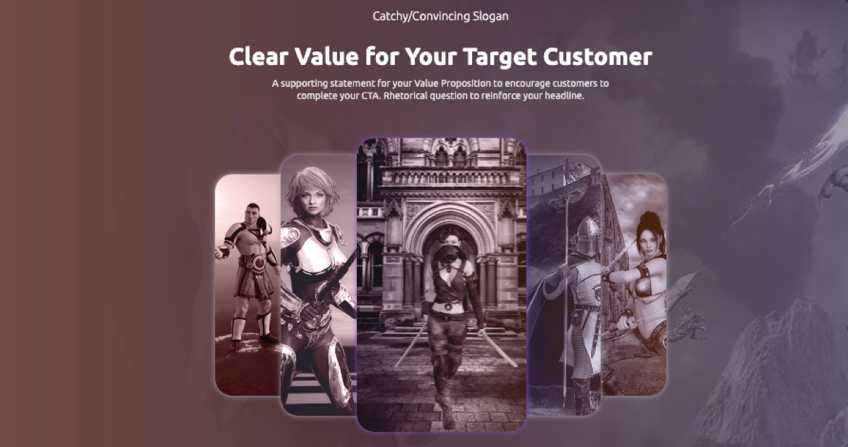 free trial landing page template