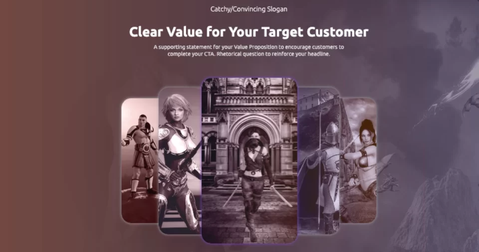 modelo de landing page de avaliação gratuita