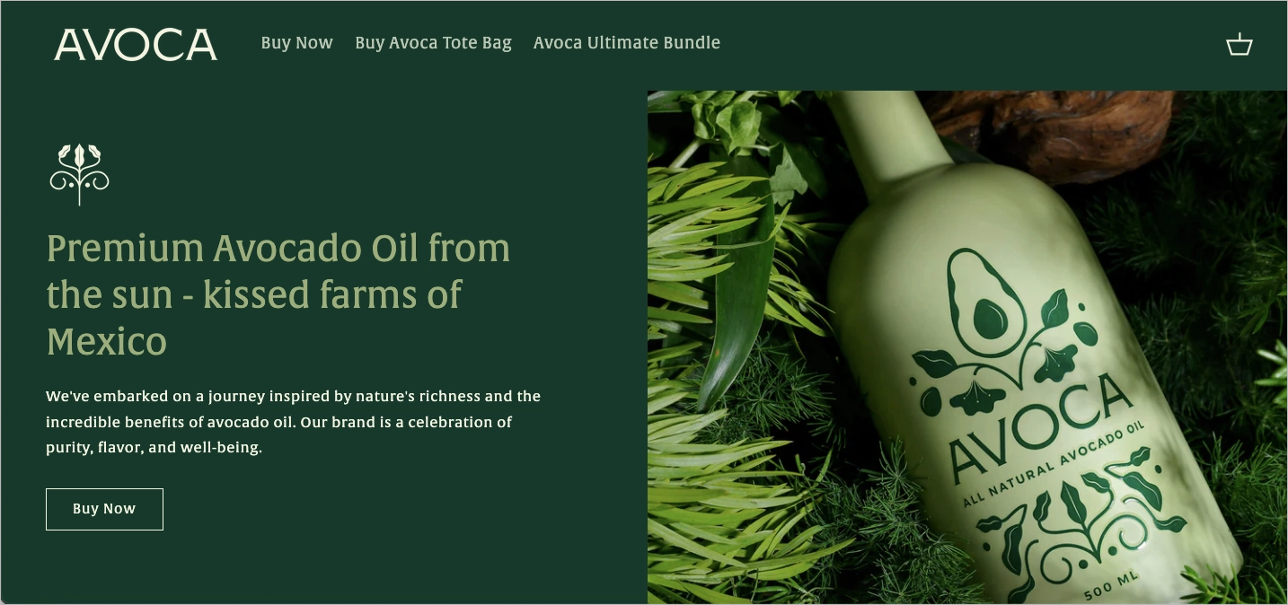 beauté landing page exemple