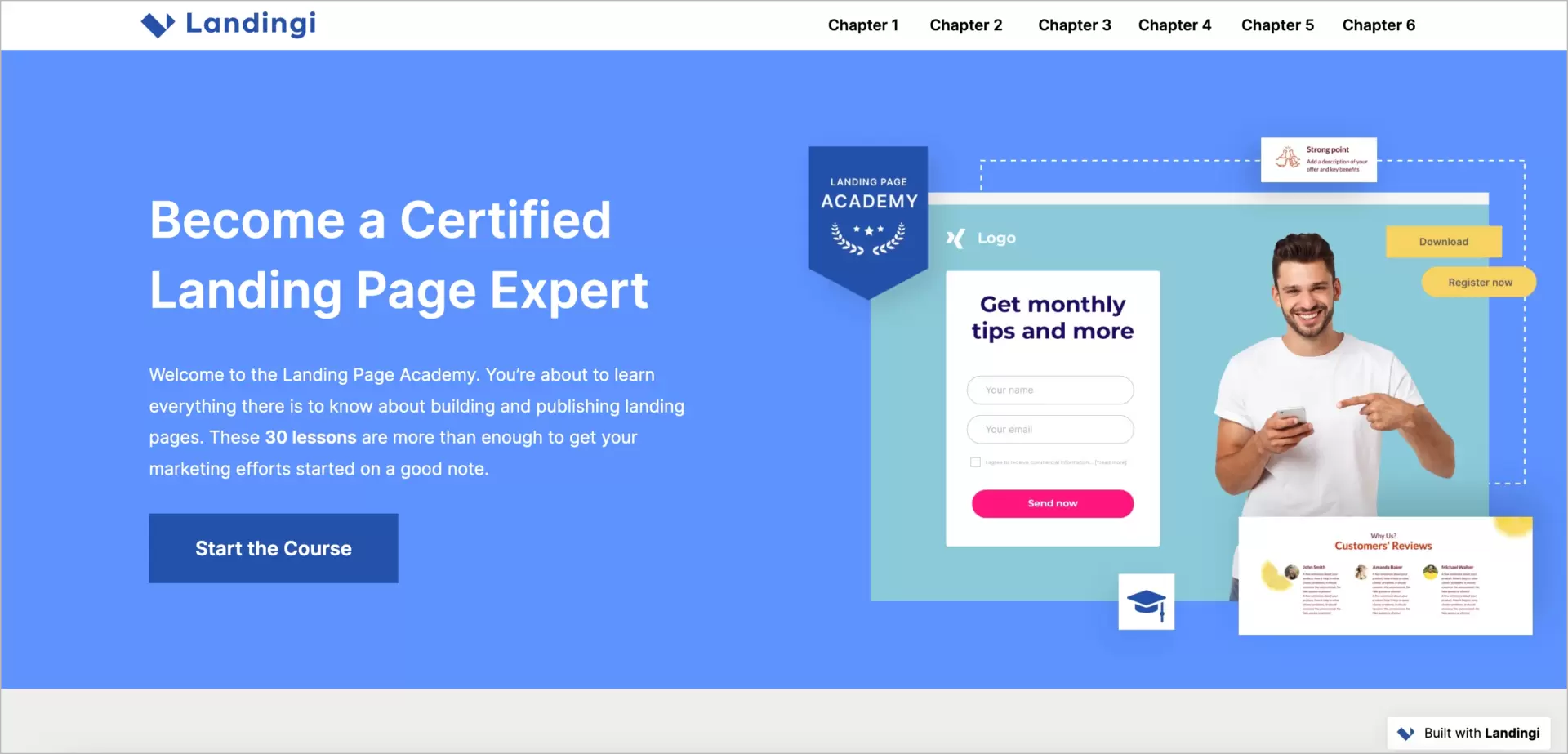 conversion rate optimization on landing page course