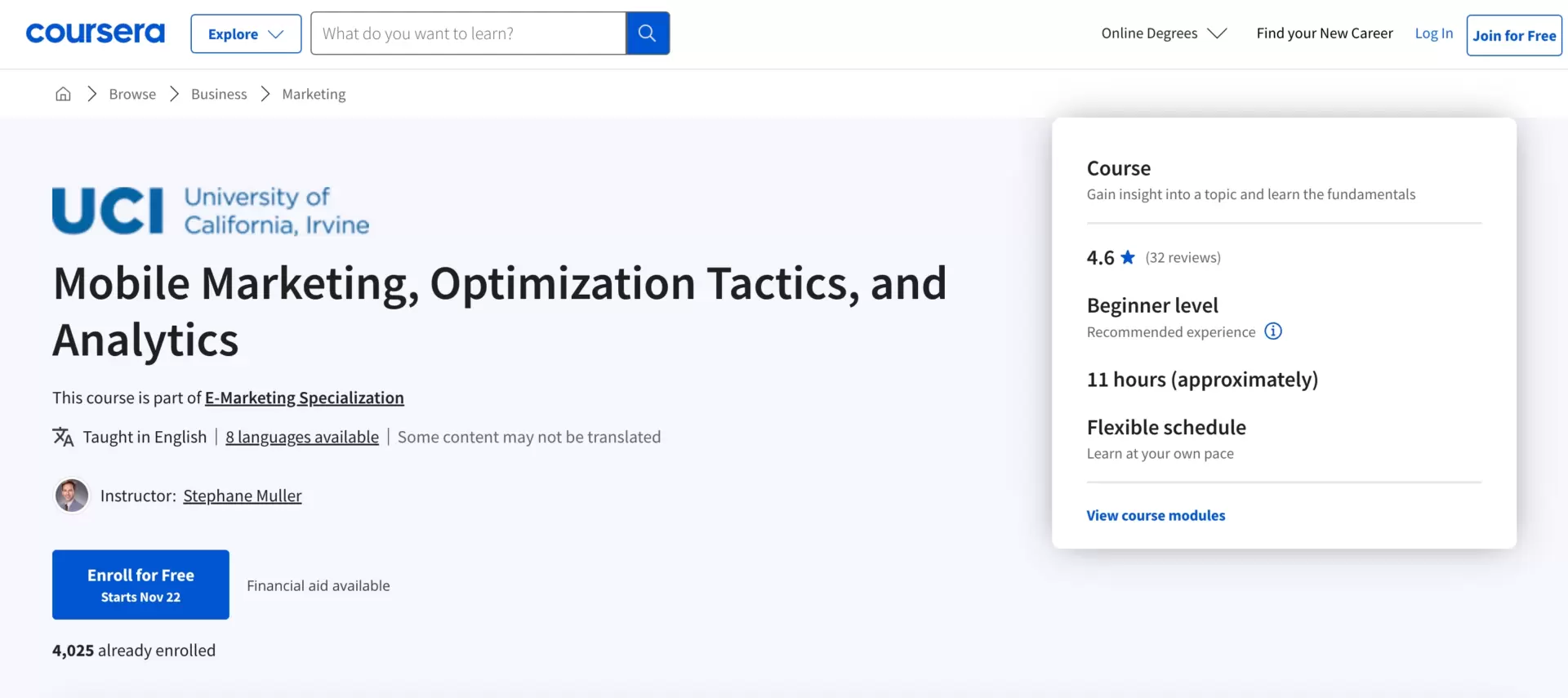 mobile conversion optimization course for digital marketers