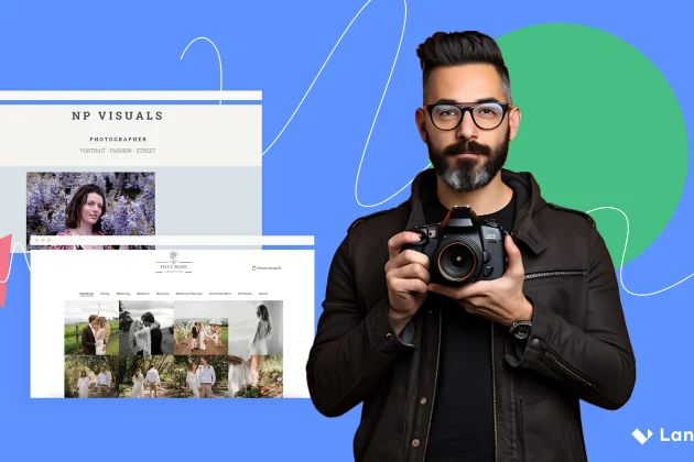 photography landing page examples