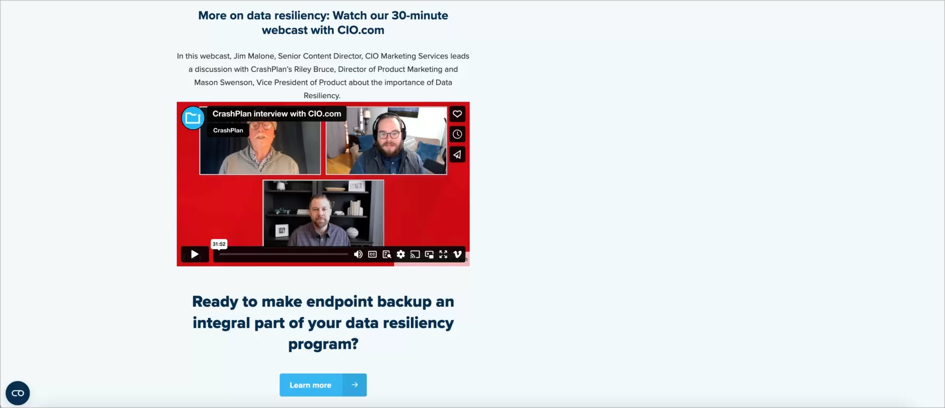 opt-in landing page com call to action azul