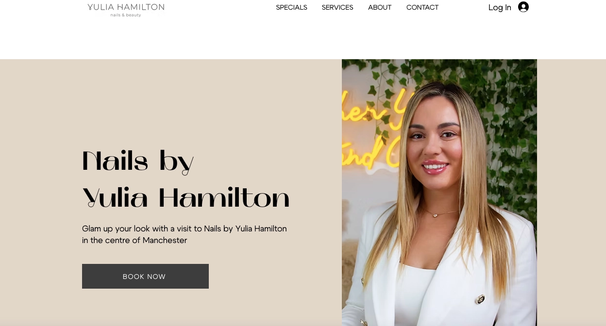 beauté landing page exemple