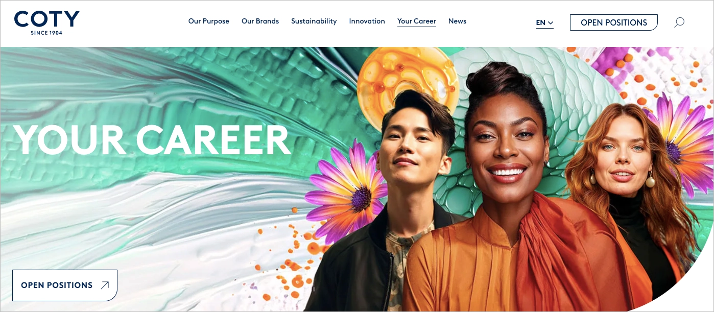 beauté landing page exemple