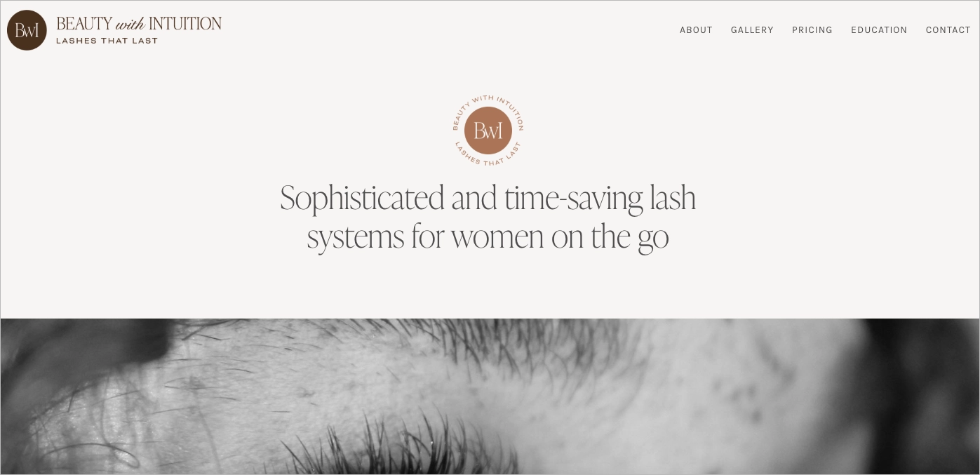 beauté landing page exemple