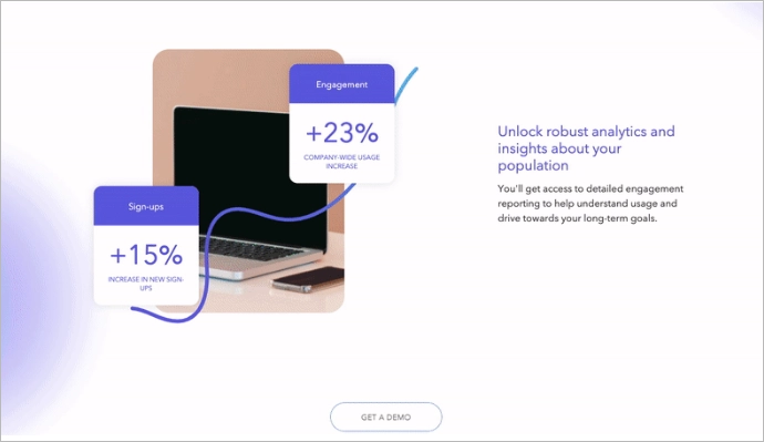 click-through landing page