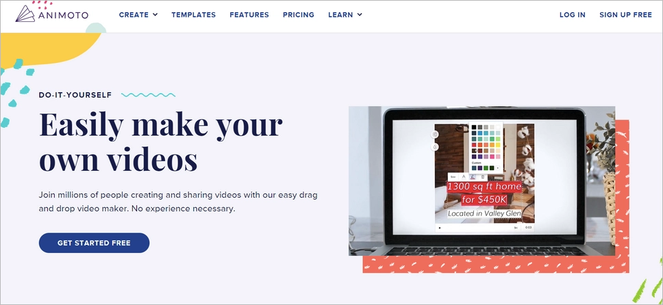 click-through landing page example