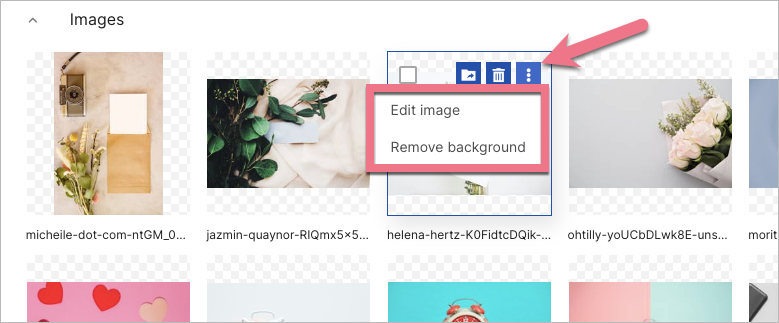 Landingi AI Assistance for image background removal