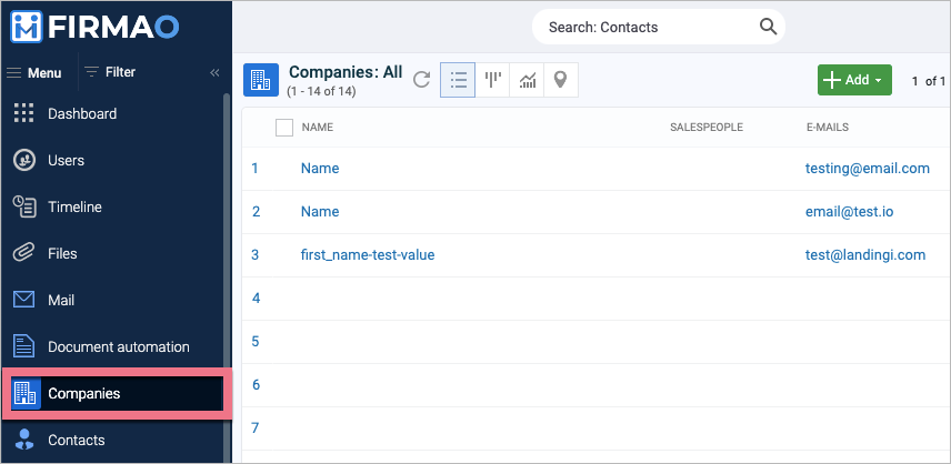 Integrating Firmao and Landingi