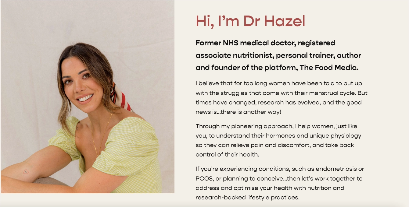 influencer landing page best examples