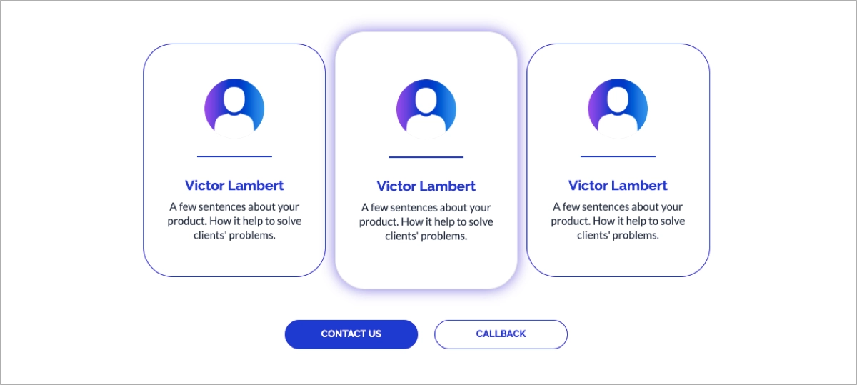 Service landing page template
