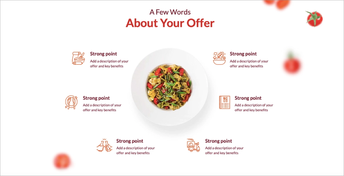 HoReCa landing page template