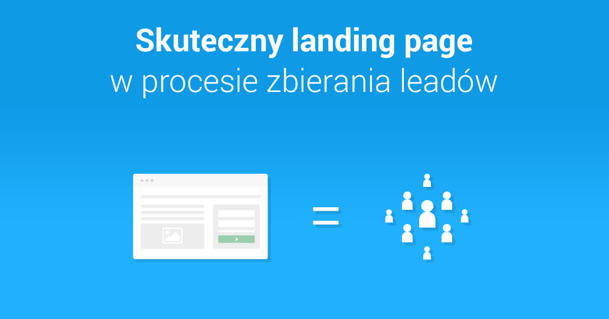 Grafika "Skuteczny landing page w procesie zbierania leadów"