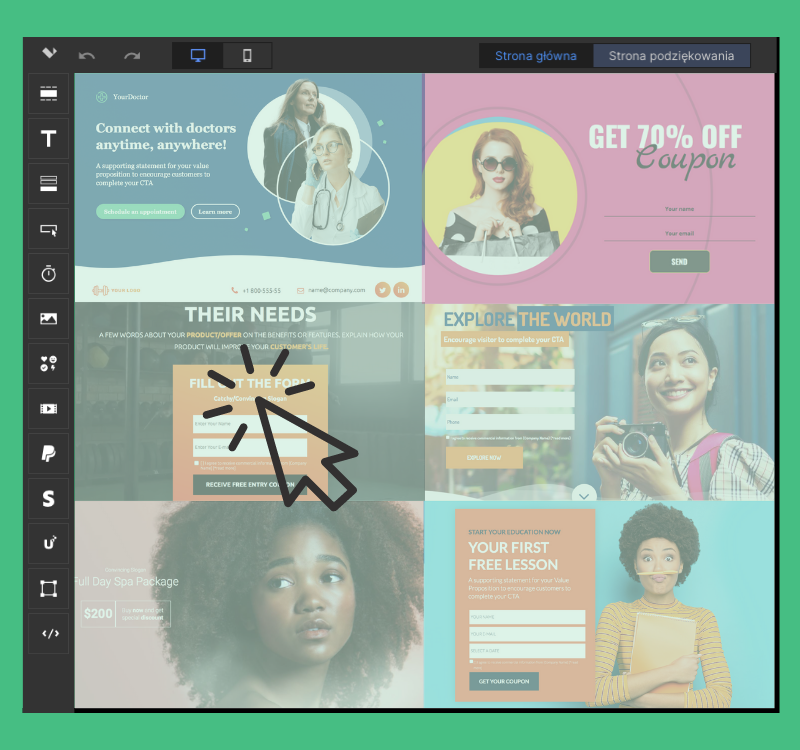 darmowe szablony stron internetowych