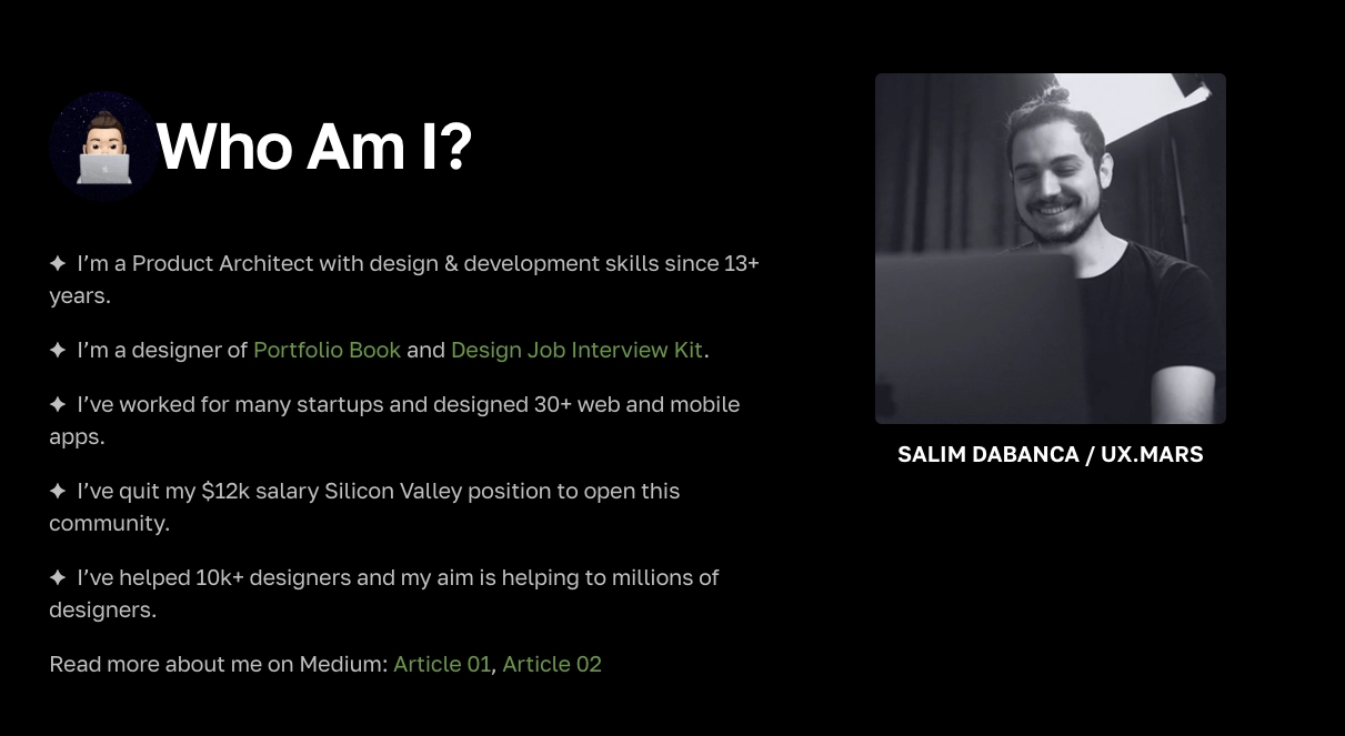 influencer landing page example