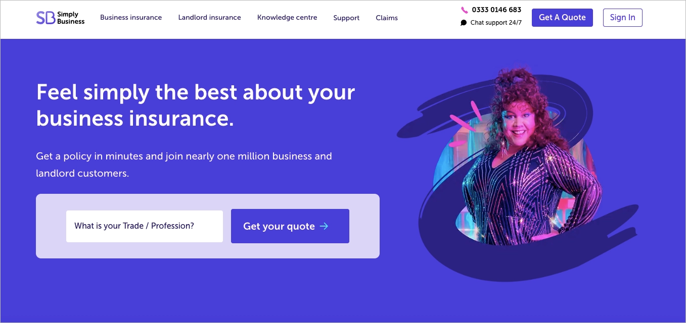 high-converting landing page example