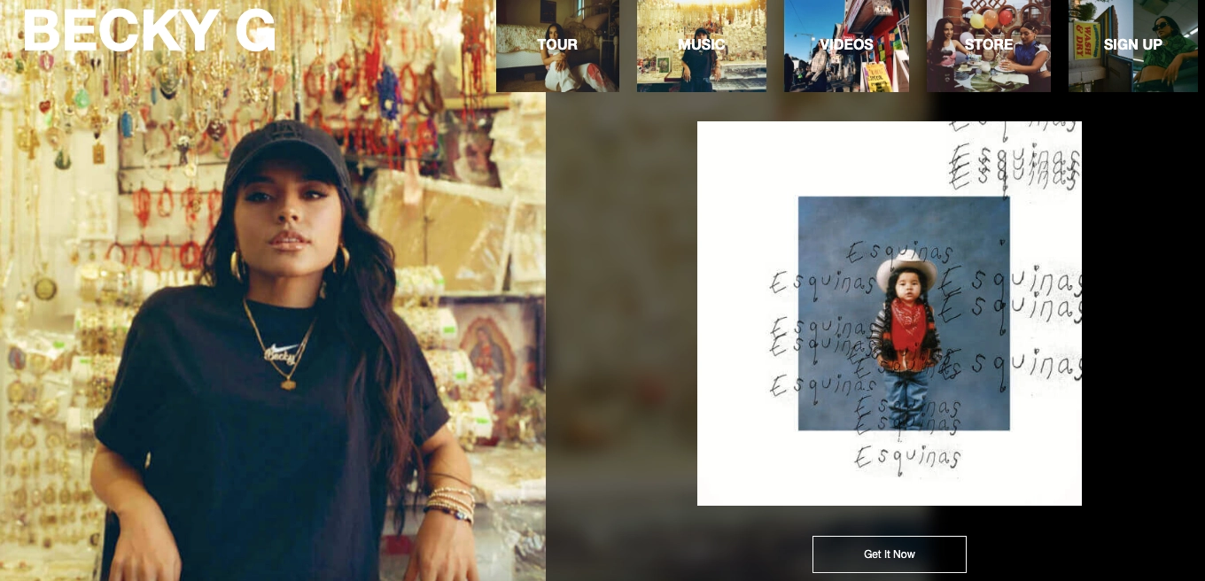 artist landing page music industry