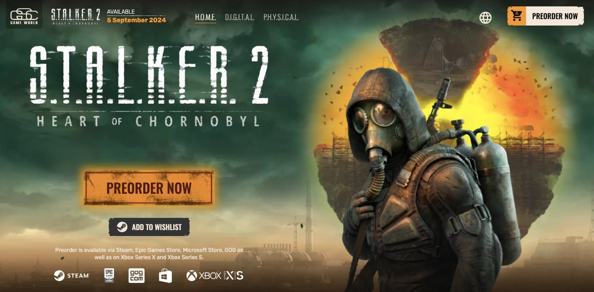 Exemplo de página de destino de jogo no kickstarter