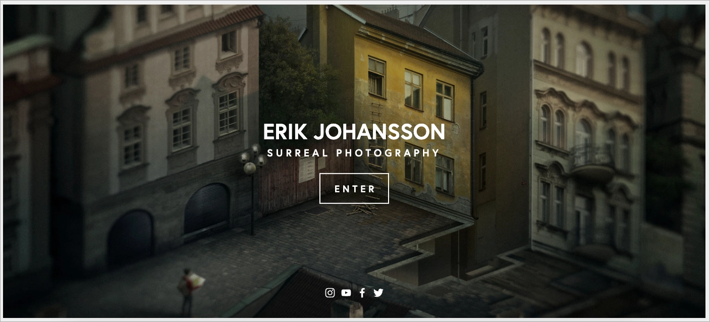 photography landing page