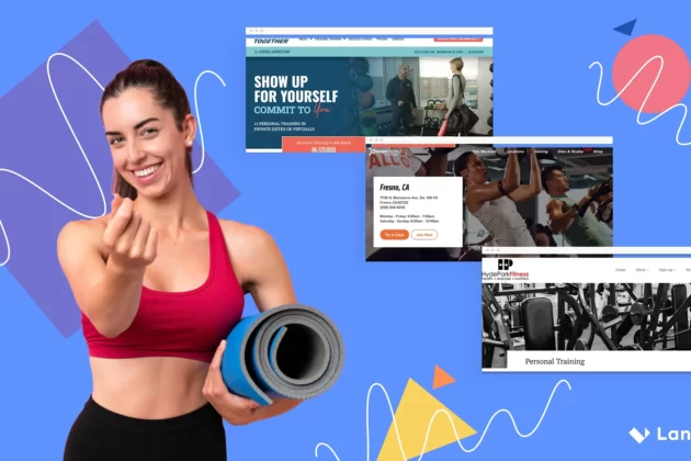 fitness landing pages