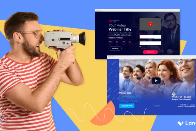 video landing page examples