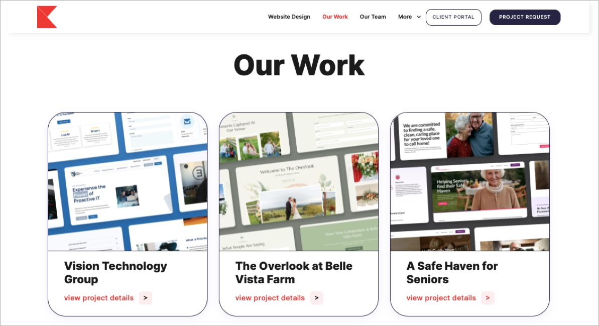 portfolio landing page example