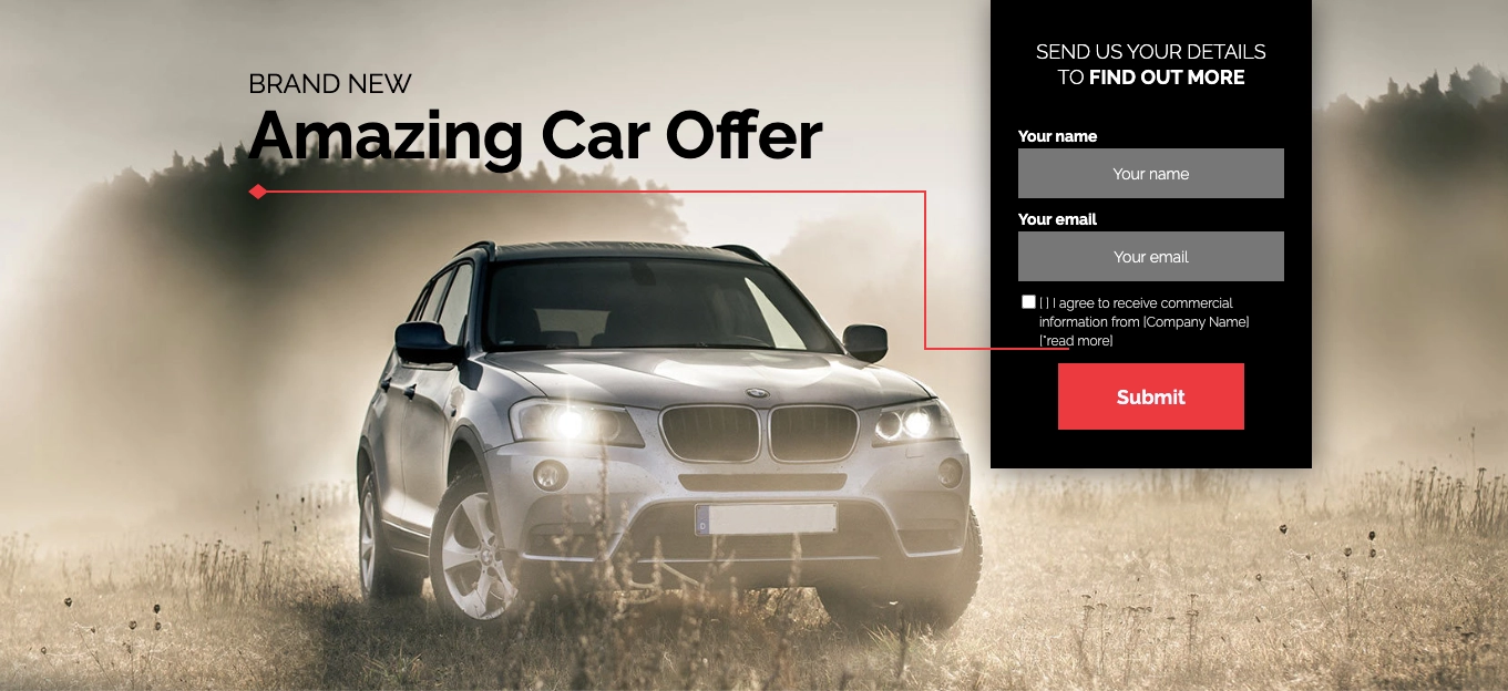 landing page template