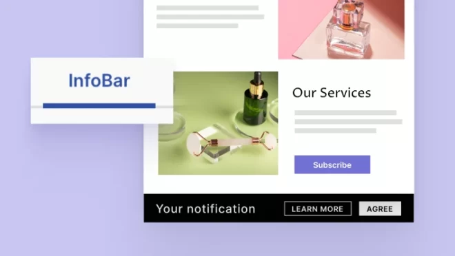 Sticky bar in Landingi