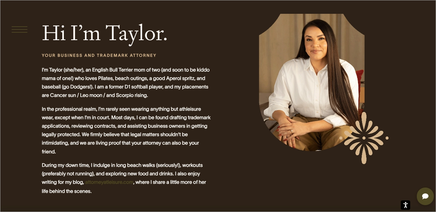 Law Firm landing page example