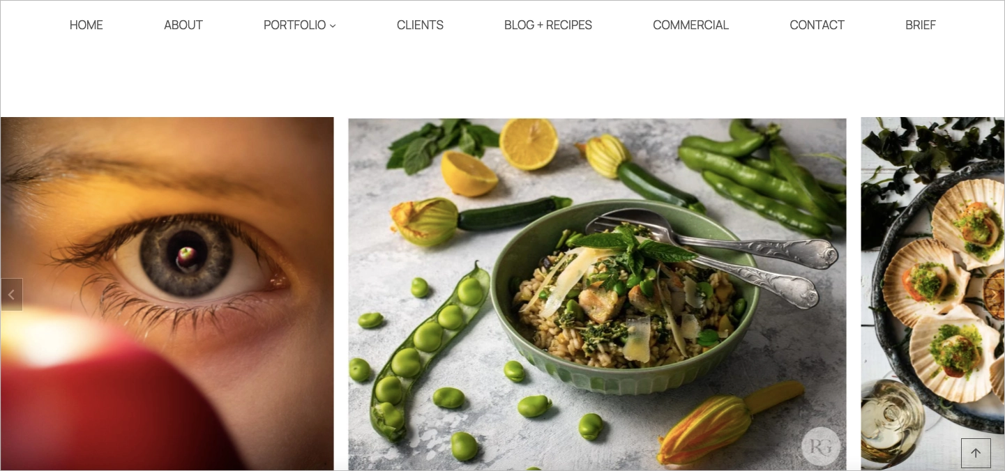 photographer landing page example