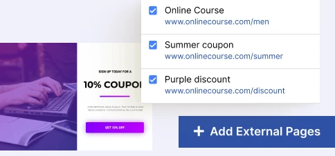 Popups on external pages
