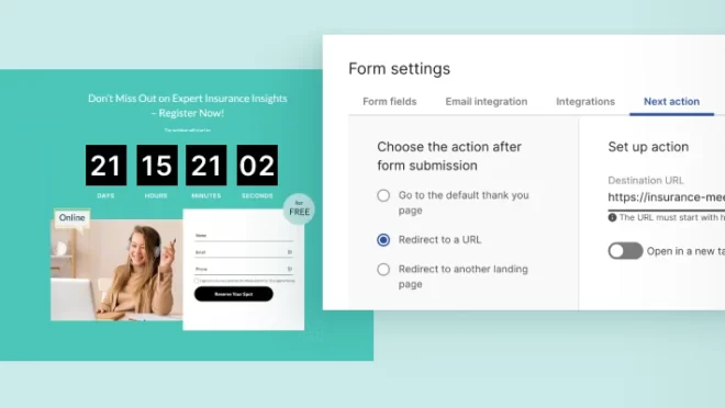 Post campaign redirection in Landingi