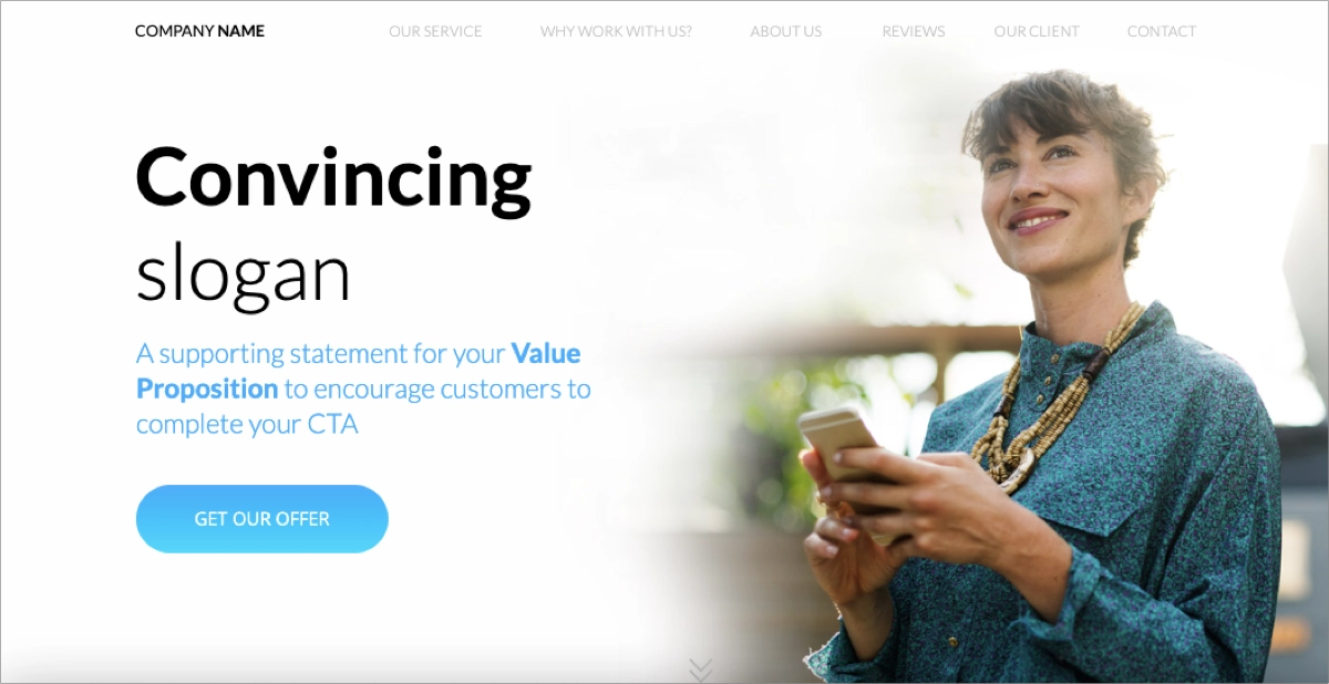 lawyer landing page template