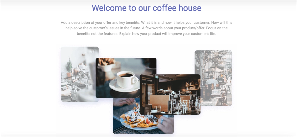 anding page portfolio template